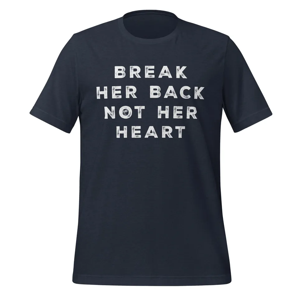 Pure Trash Break Her Back Not Her Heart maglietta uomo nera cotone