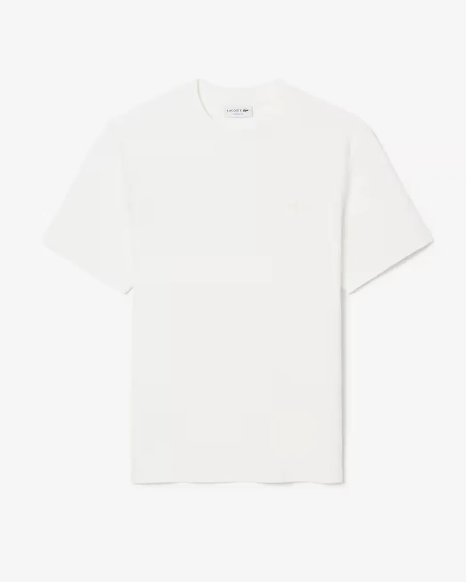 Lacoste TH1979 T-Shirt Uomo Bianco Cotone Jersey