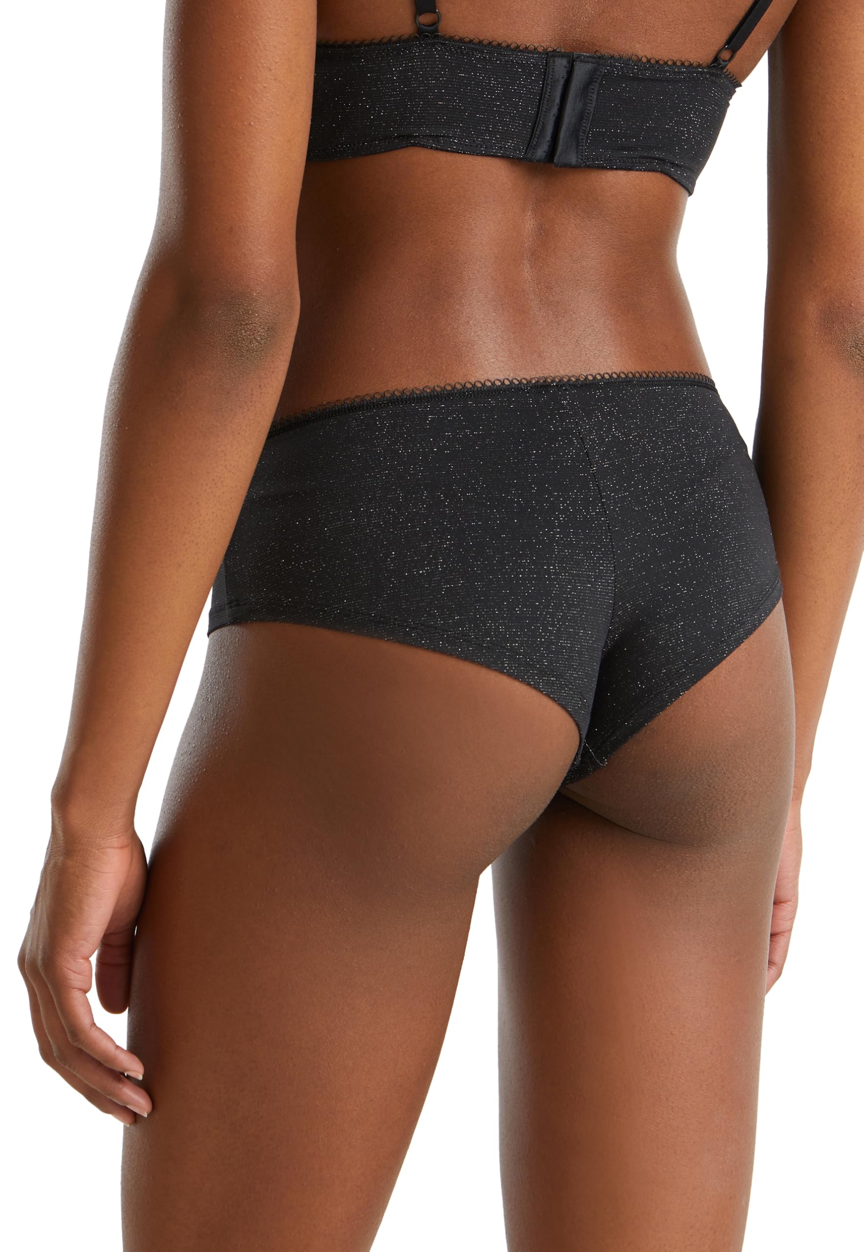 Benetton Slip 3nyw1s025 Culotte Donna Tessuto Lurex Taglia L