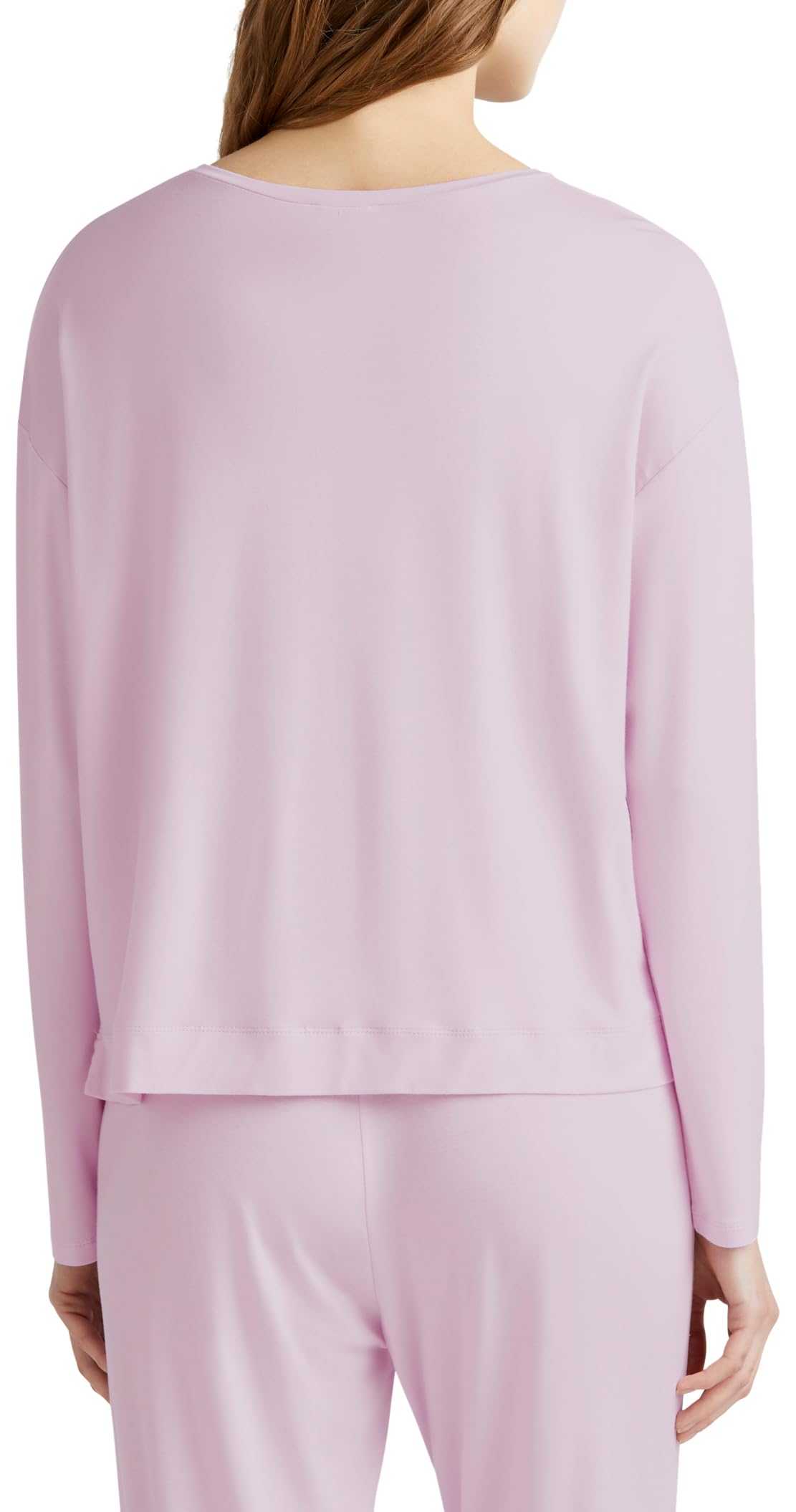 Benetton 36mx3m07b Maglia Pigiama Donna Rosa Modal S