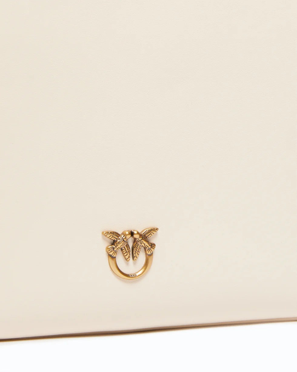 Pinko Flat Classic 100455 A0F1 Borsa Bianco Pelle
