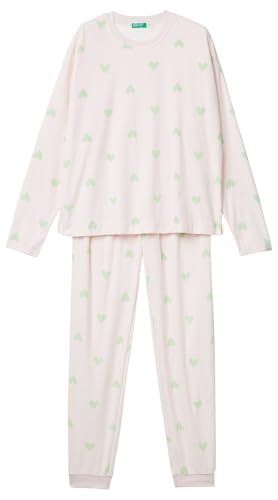 Benetton 360T3P030 Set Pigiama Donna L Ciniglia