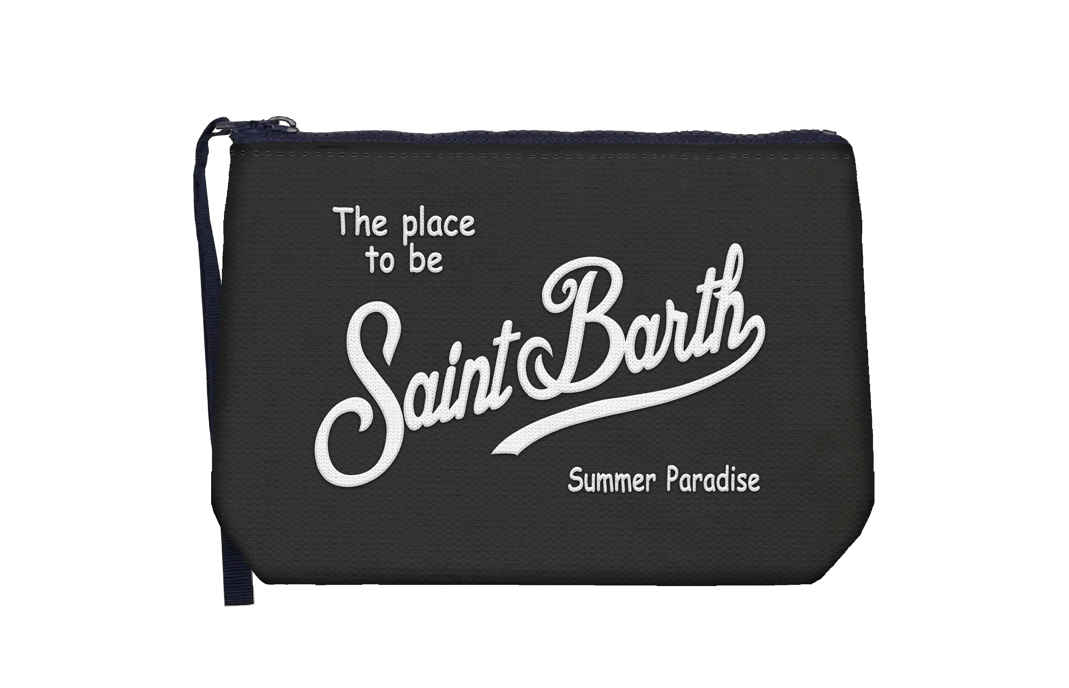 MC2 Saint Barth Aline Canvas pochette nero cotone