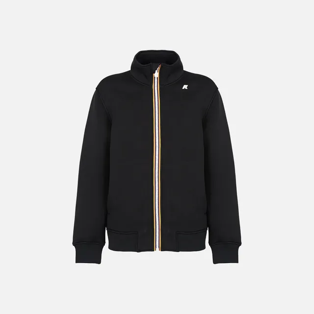 K-Way K2125LW Finn Spacer Felpa Uomo Nera Zip