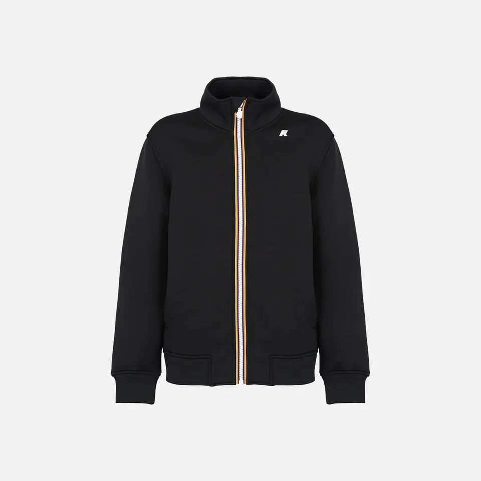K-Way K2125LW Finn Spacer Felpa Uomo Nera Zip