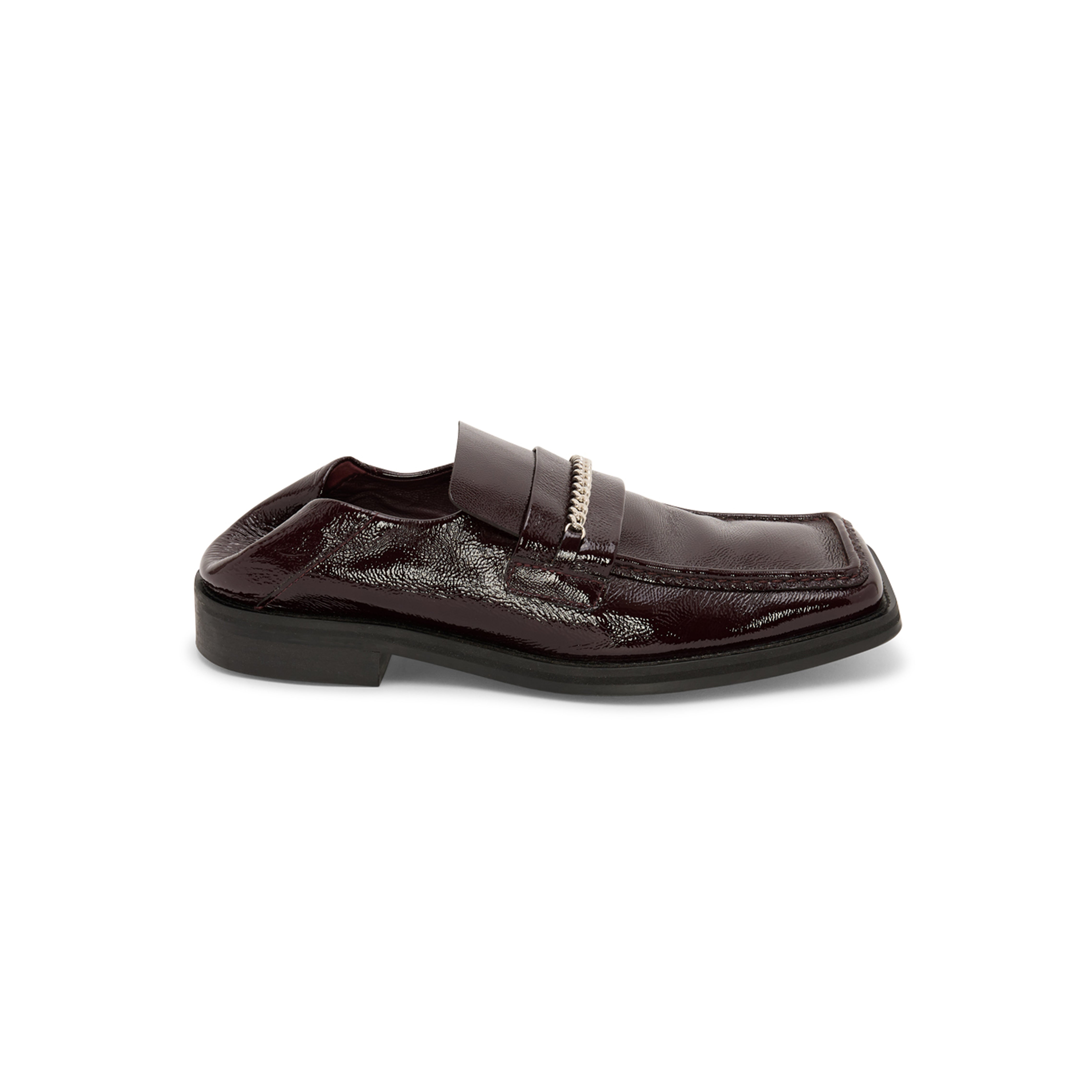 Martine Rose Fold Back Square Toe mocassini rosso oxblood