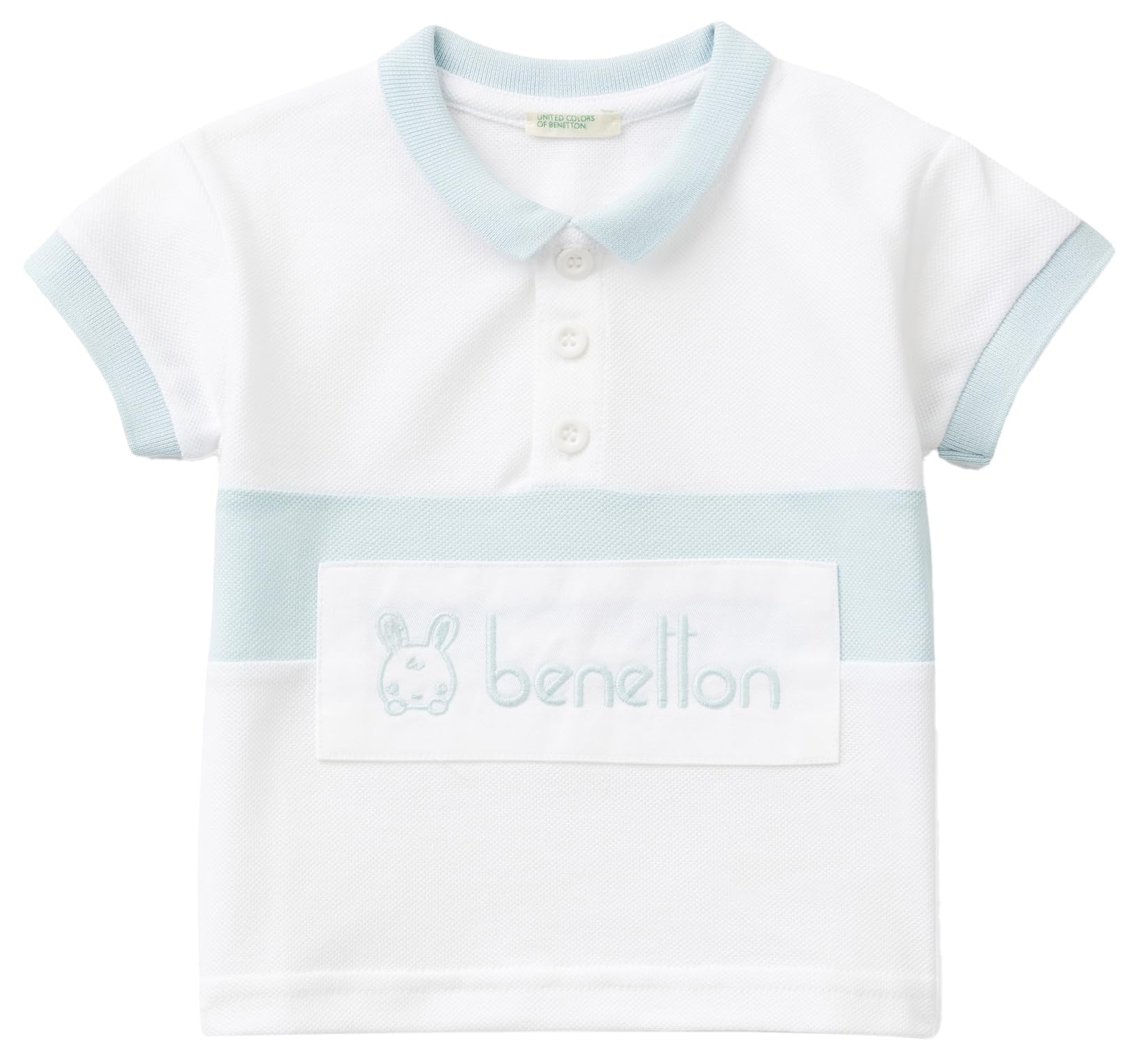 Benetton Polo Unisex Bimbi Piquet Taglia 50 Cotone