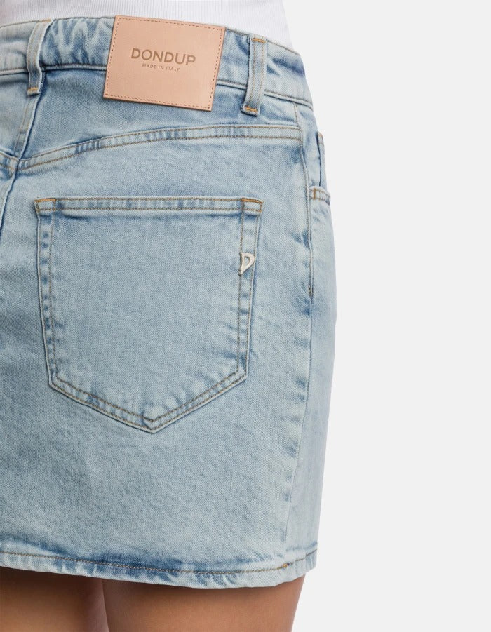 Dondup G628 DSK297Q Gonna Corta Denim Stretch Blu