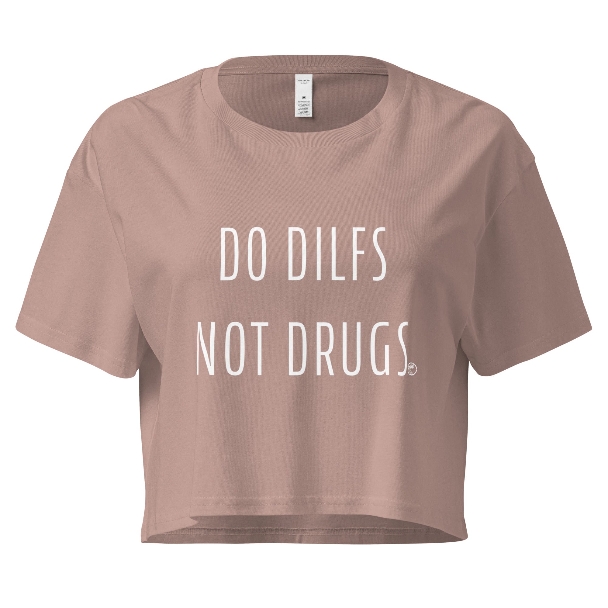 Pure Trash Do Dilfs Not Drugs Crop Top Nero cotone