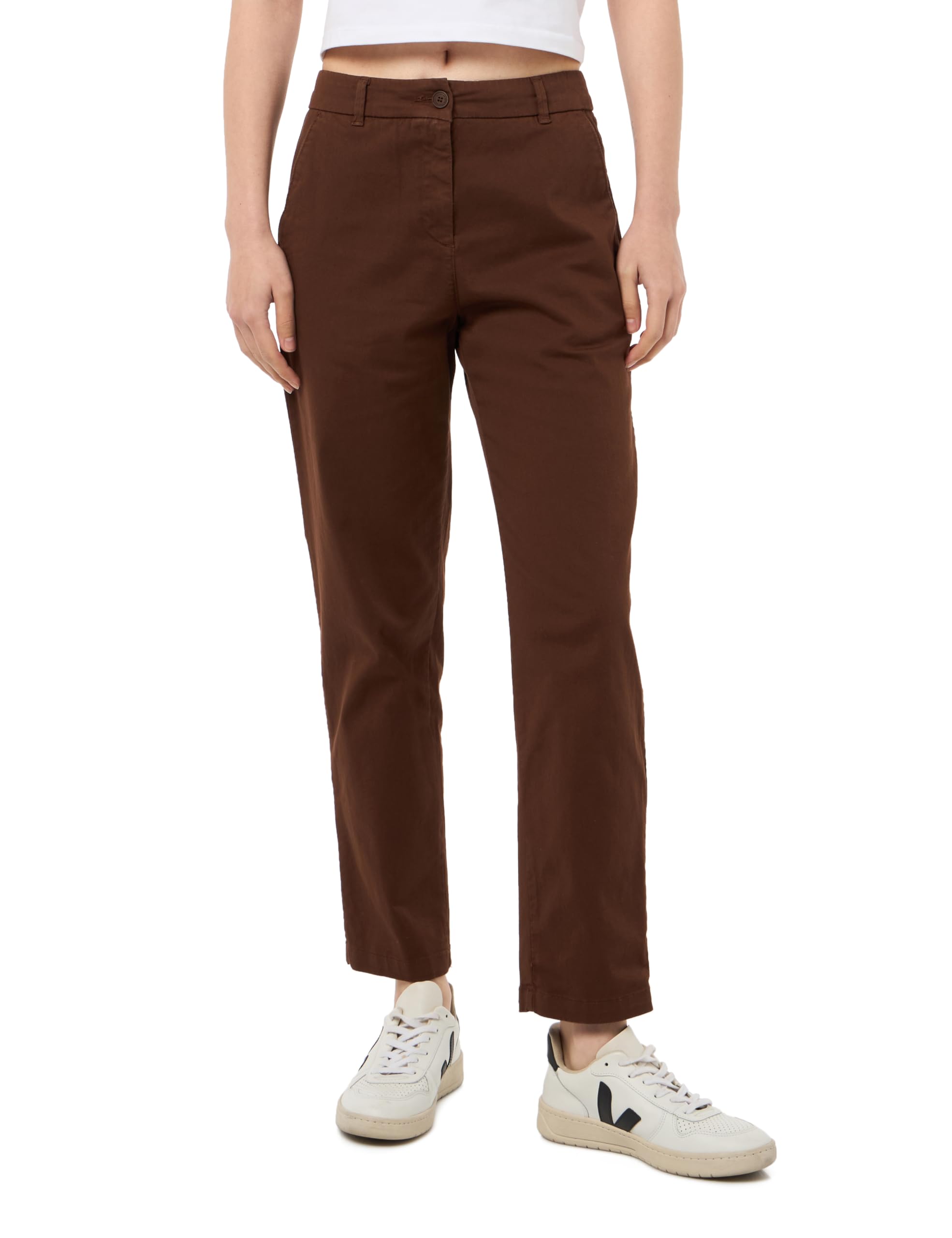 Benetton 4gd7df06u pantaloni donna taglia 42 gabardina stretch