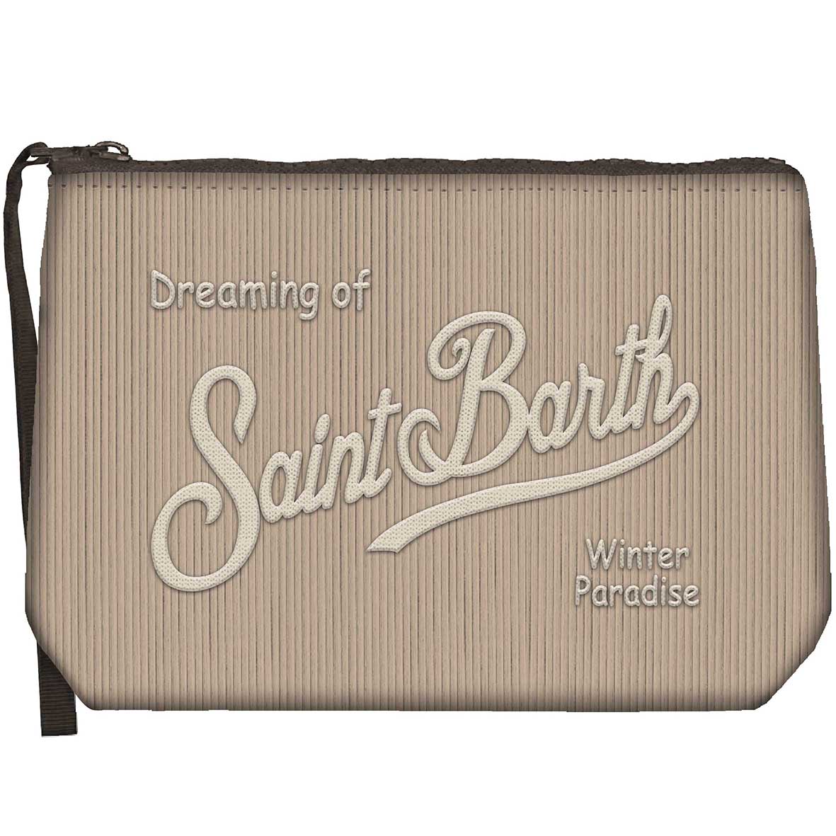 MC2 Saint Barth Aline Corduroy S Pochette Beige Velluto