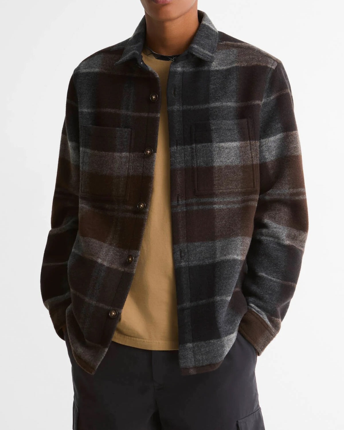Barbour Woodlane MOS0511 Overshirt Uomo Tartan Lana