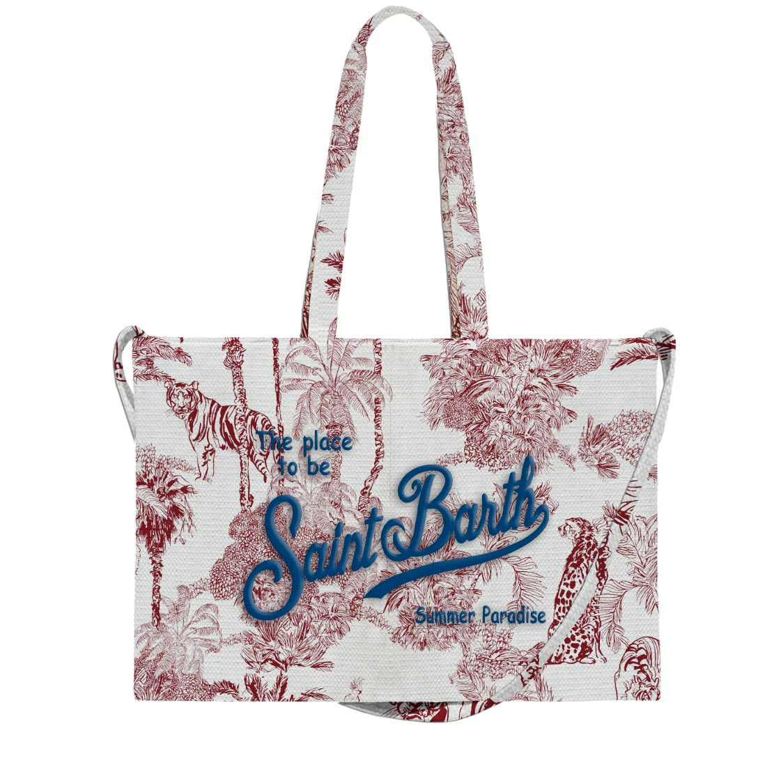 MC2 Saint Barth Essential Bag borsa jungle bianco