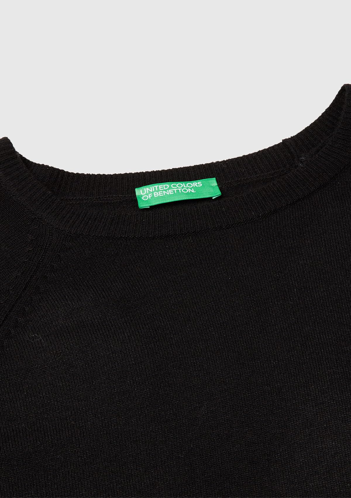Benetton 1035d1p17 Maglia Donna Manica Lunga Nero