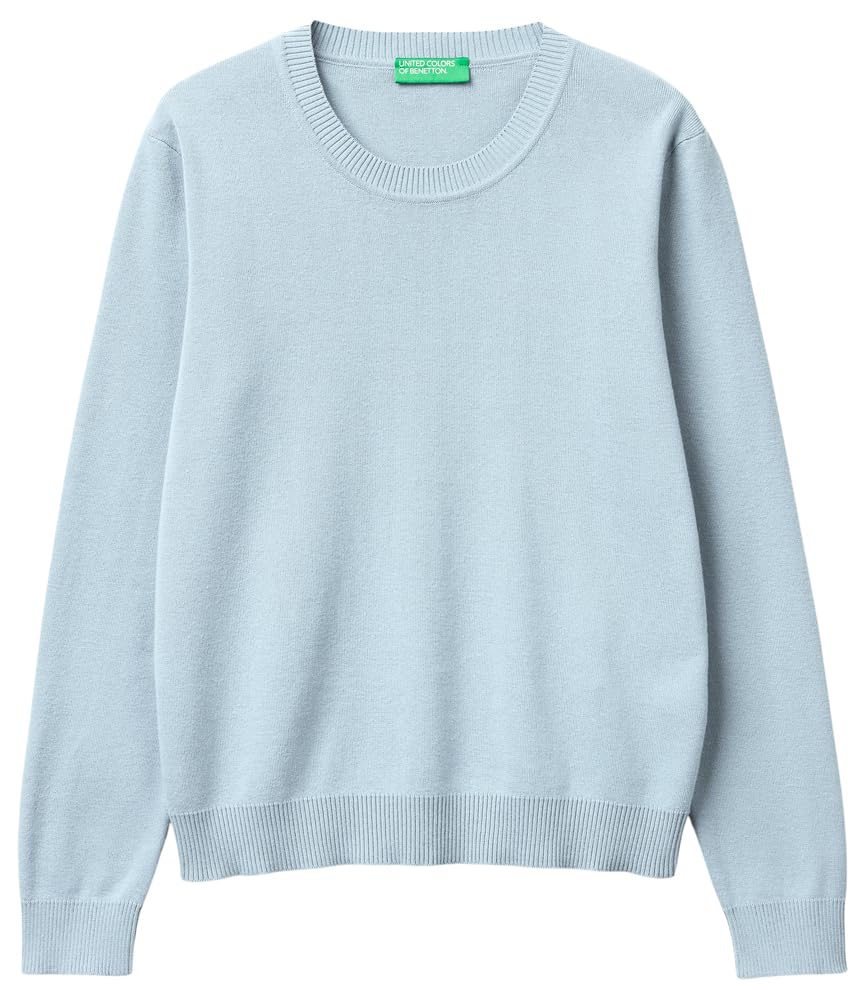 Benetton Maglieria Maglia G/C M/L maglione girocollo tinta unita