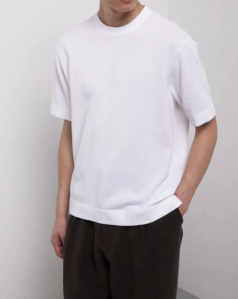 Kangra 3008 21 maglia bianco punto pluriball