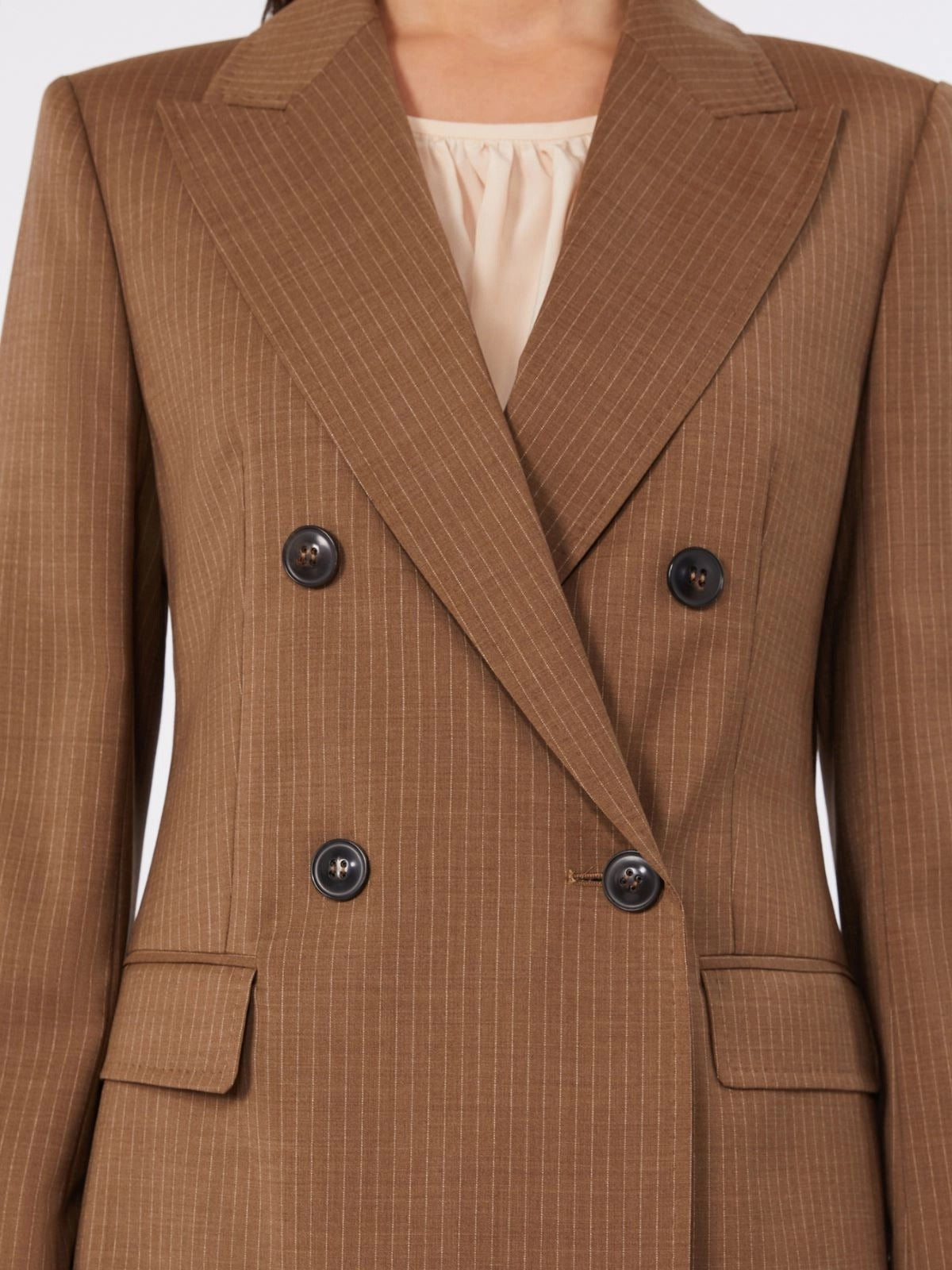 Max Mara Studio MSTUMICO Blazer Donna Cammello Lana