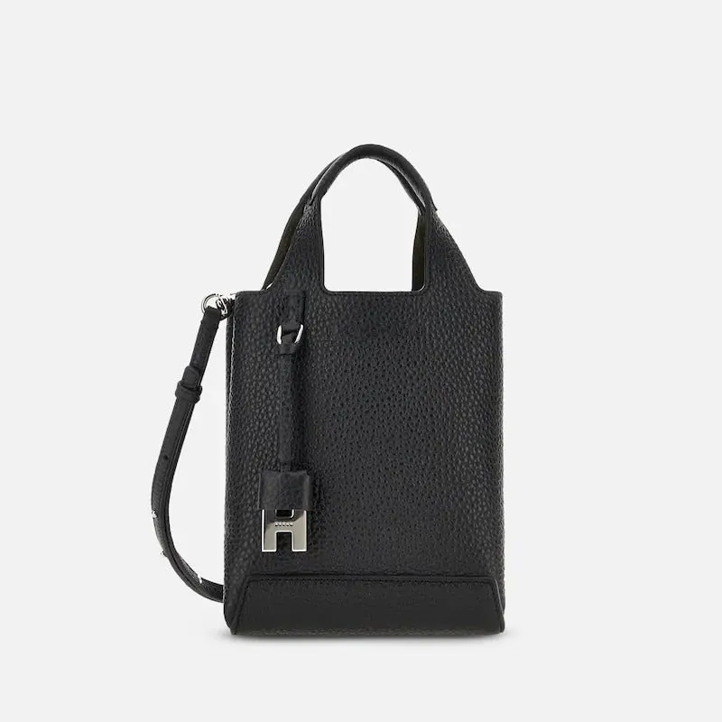 Hogan Shopping Mini KBW01RA0100TH borsa donna nero pelle