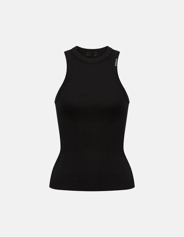 Dondup DS071 JS0314D Canotta Costina Nera Cotone