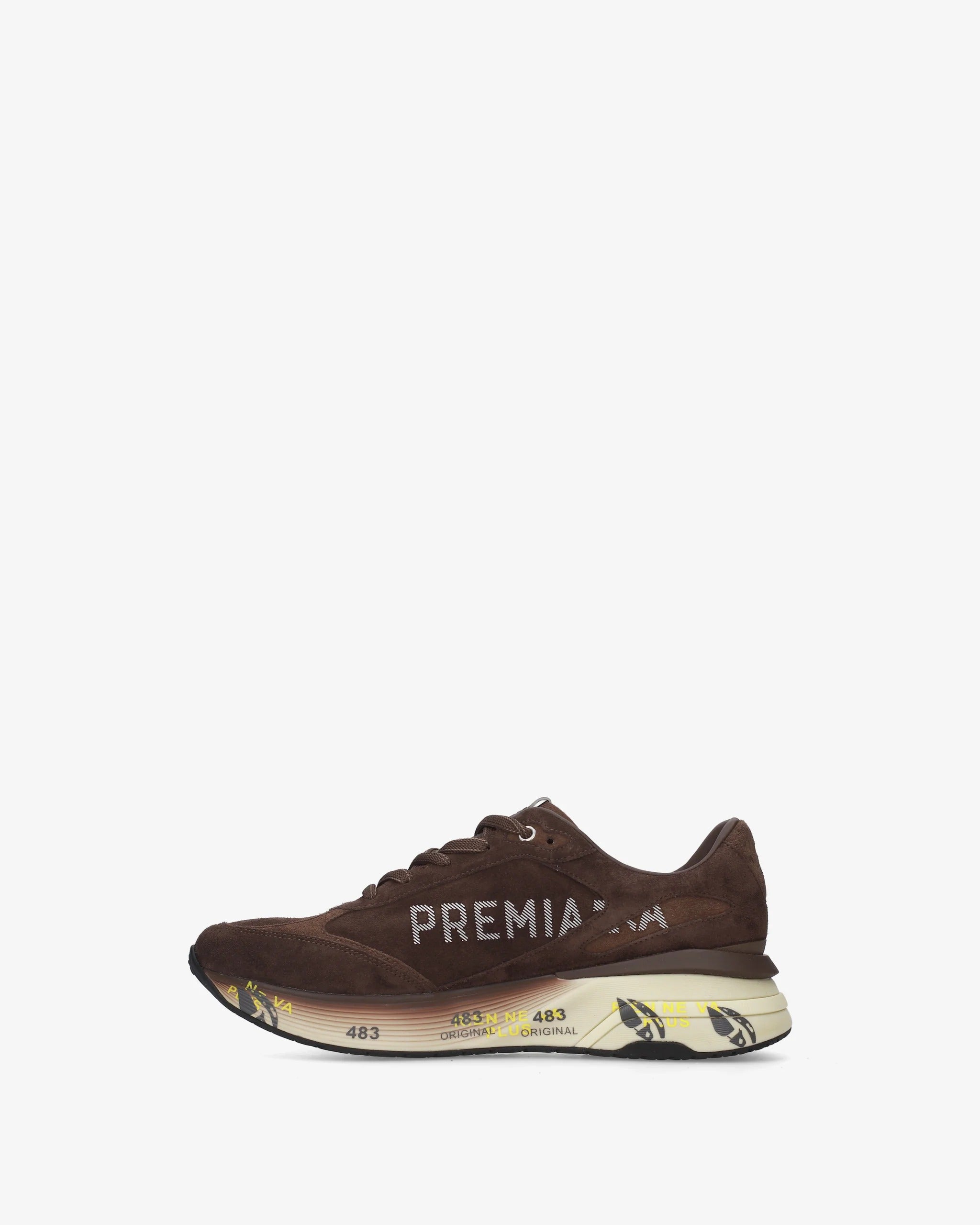 Premiata Moerun 8636 Sneakers Uomo Marrone Suede