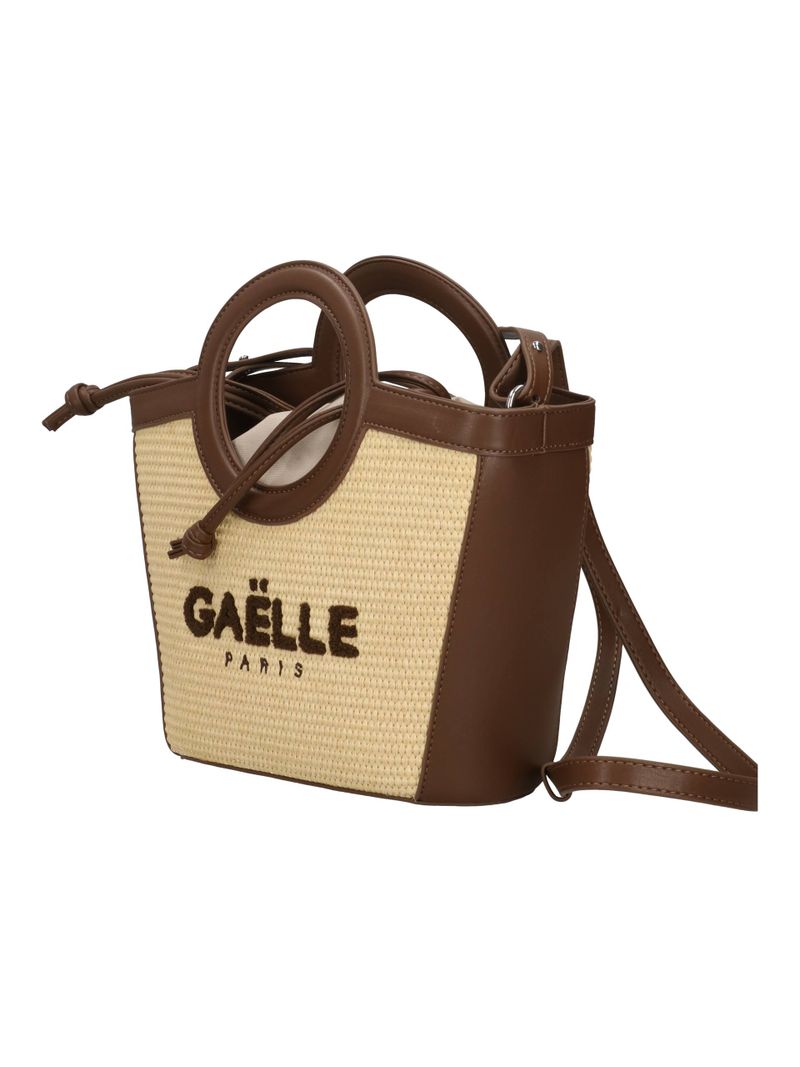 Gaelle Paris GAACW03102 borsa mini moka raffia