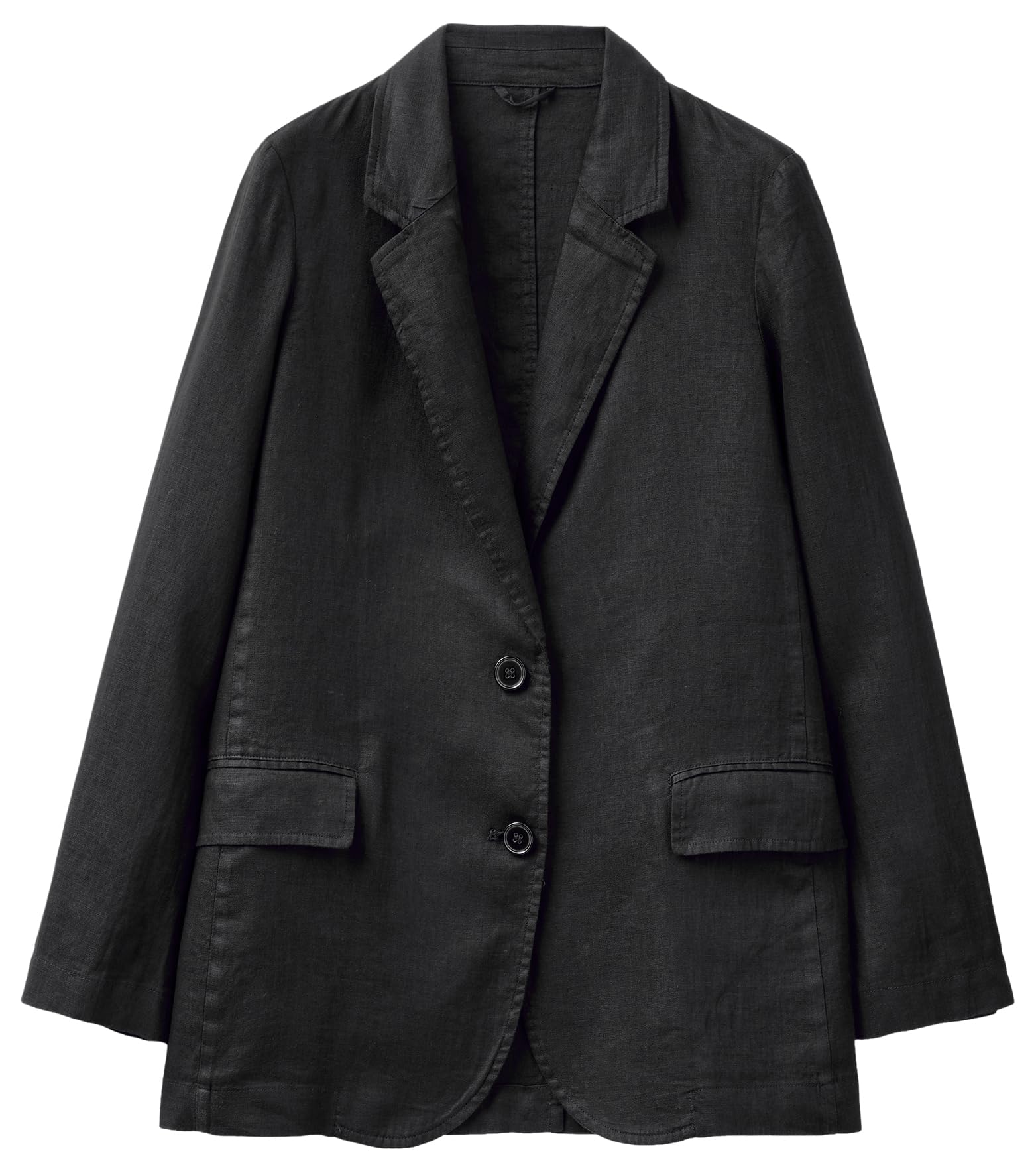 Benetton Blazer 2aghdw00r Giacca Donna Nero 36 Lino