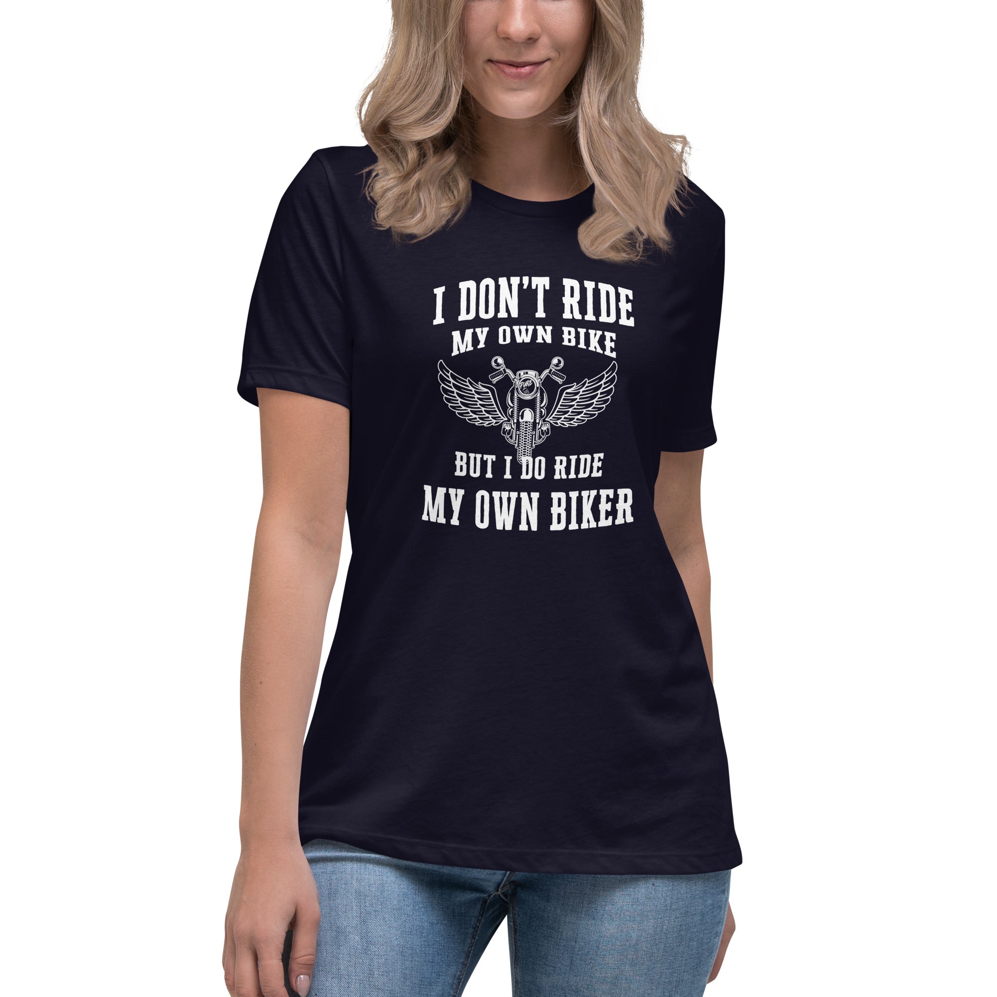 Pure Trash I Don't Ride Biker maglietta donna cotone nera