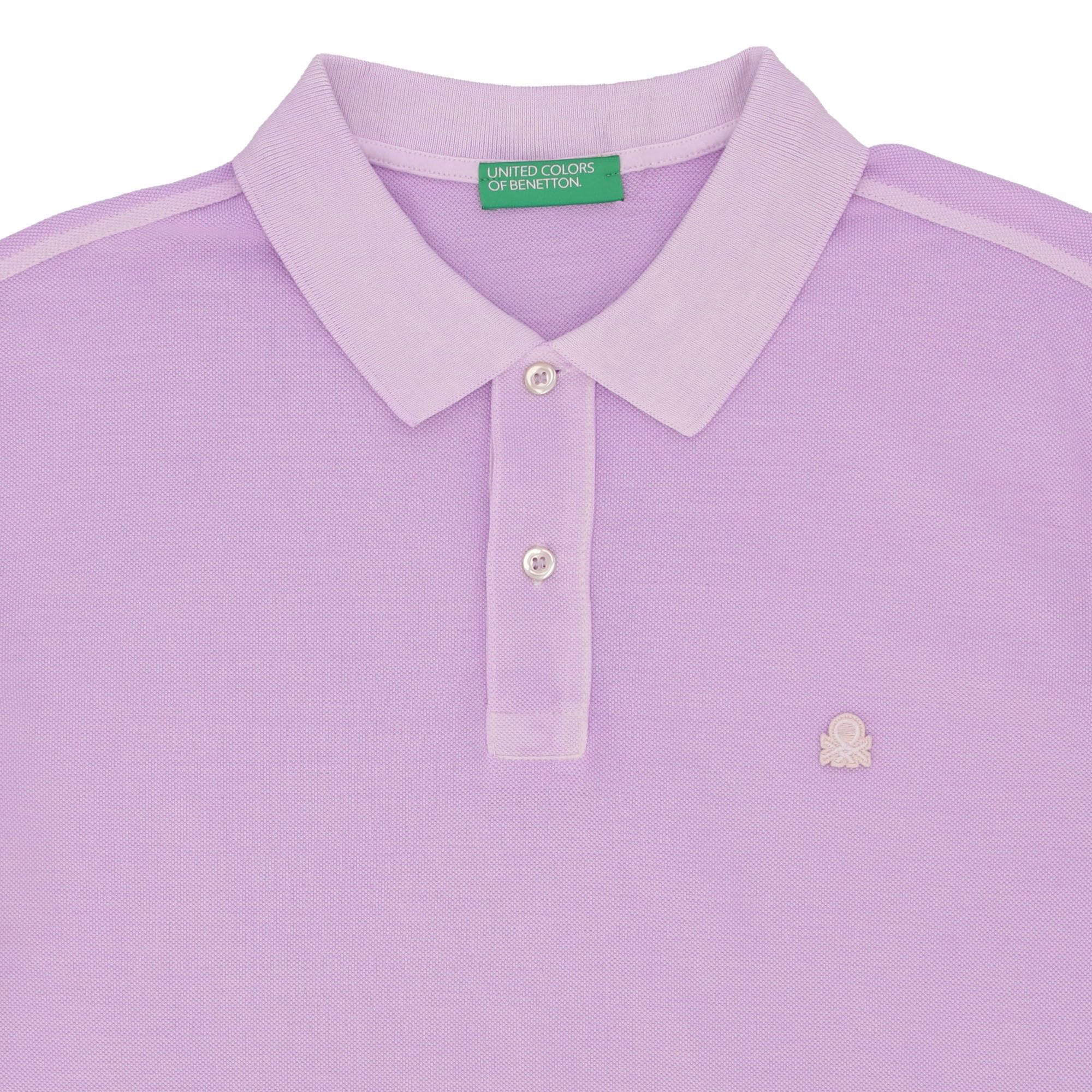 Benetton polo uomo in piquet cotone organico