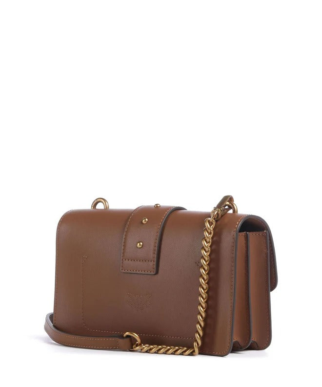 Pinko Love One Mini Borsa Marrone Antique Gold