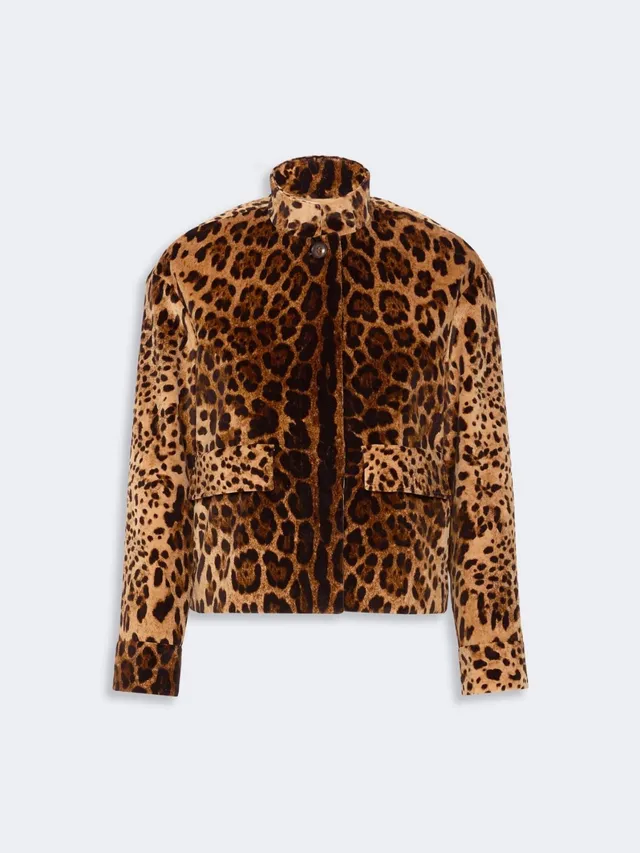 Max Mara Studio Edro MSTEDRO001 Giacca Donna Marrone Leo Velluto
