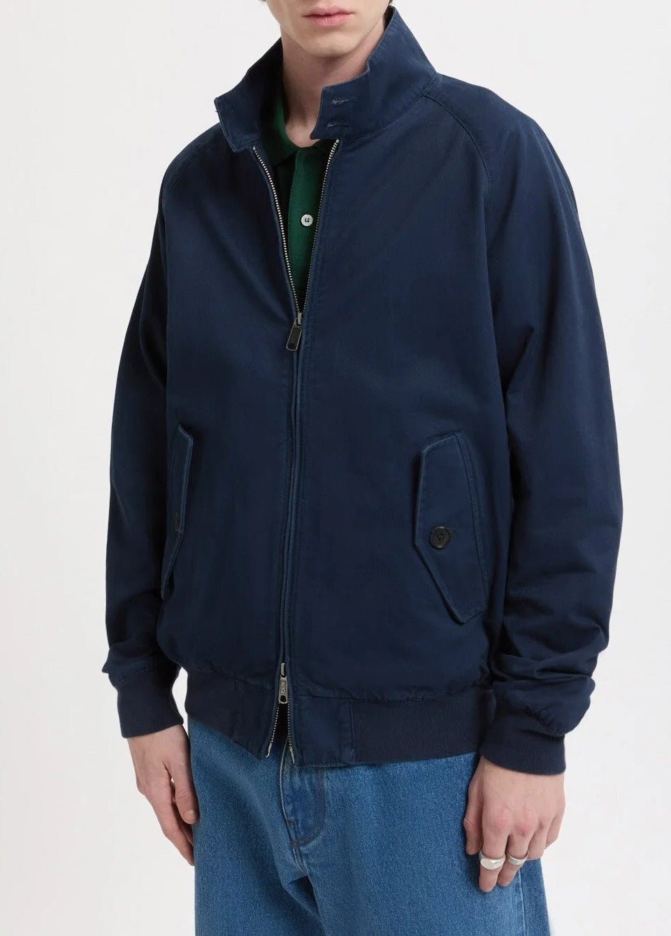 Baracuta G9 BRCPS1166 Giubbino uomo navy cotone slim