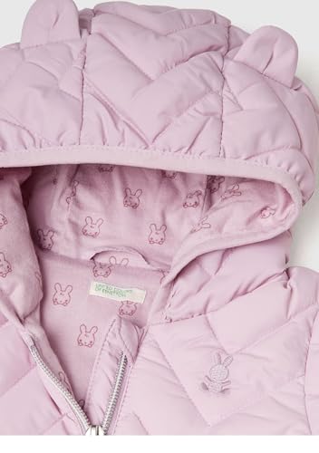 Benetton Giubbotto Imbottito Bimbo Cappuccio Orecchie Coniglietti