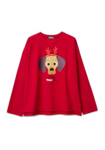 Benetton Maglieria 3dke3m07y maglia donna bianca cotone