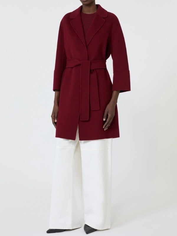 S Max Mara Arona ARONA002 Cappotto Donna Bordeaux