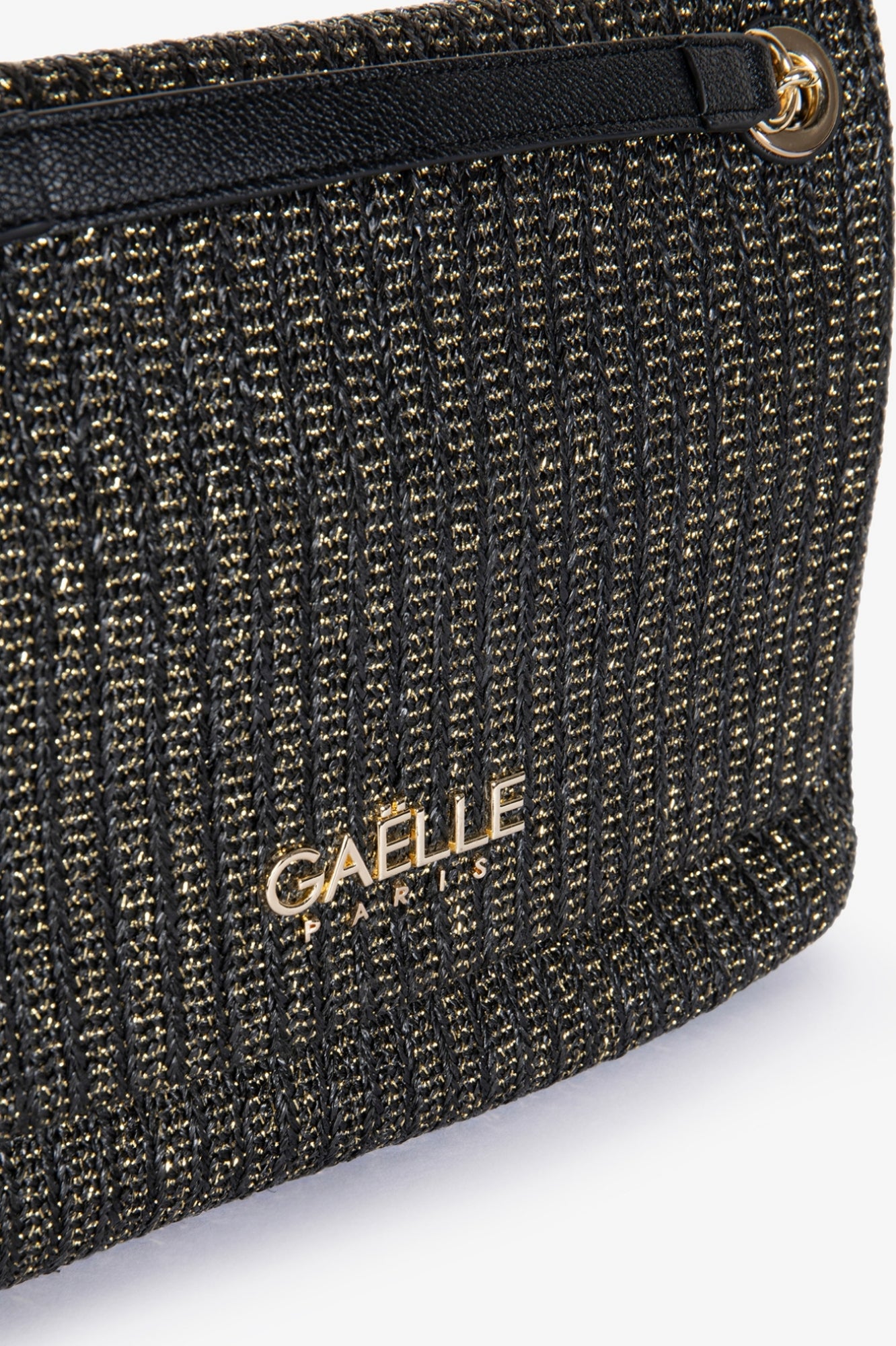 Gaelle Paris GAACW03096 Tracolla Donna Nero Raffia Lurex
