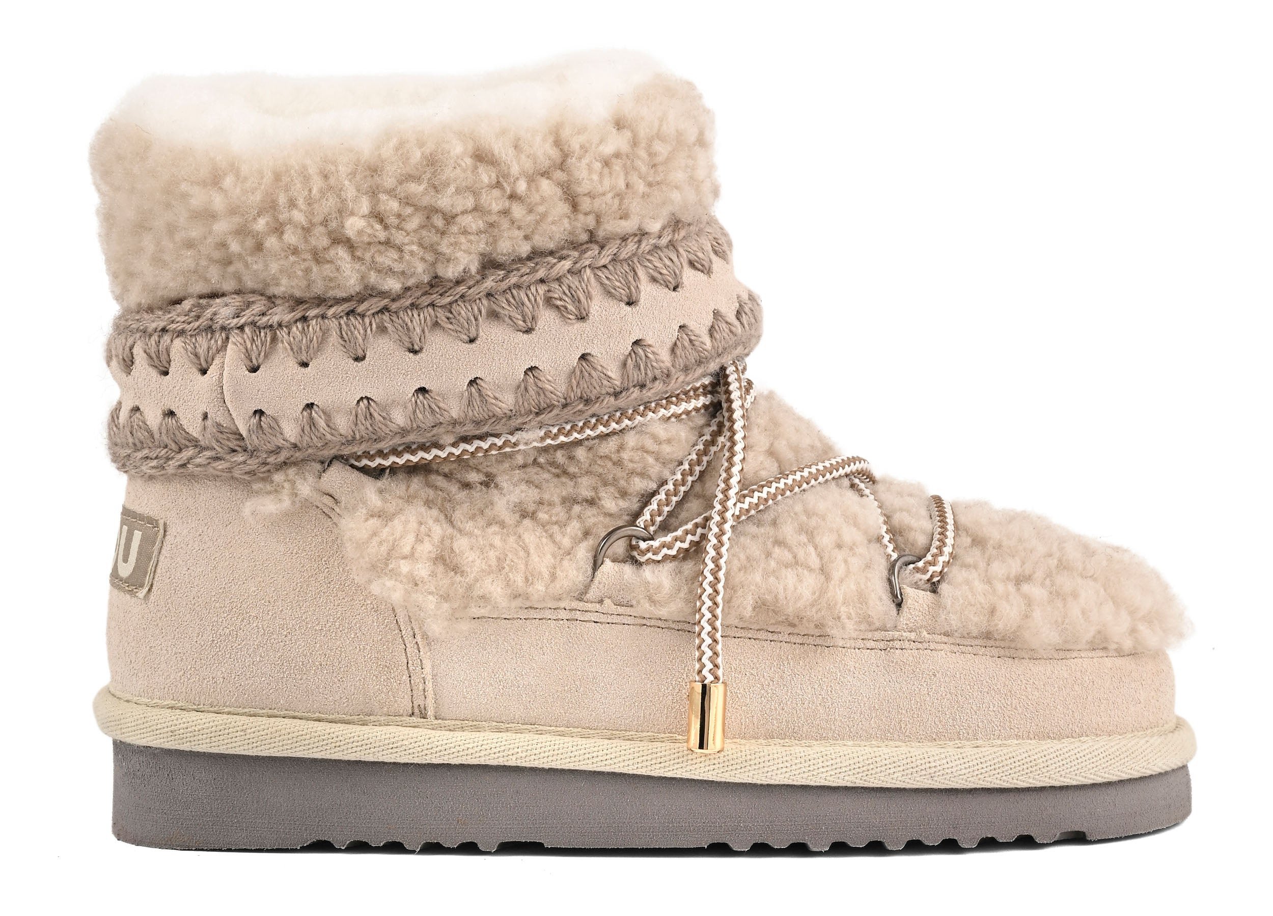 Mou Eskimo 18 FW101152M Stivaletto Donna Chalk Montone