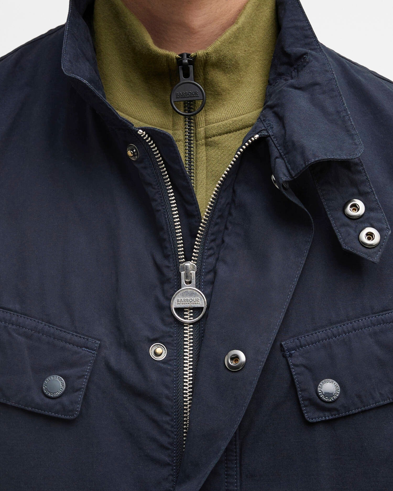Barbour International Duke MCA1100 giacca uomo navy cotone