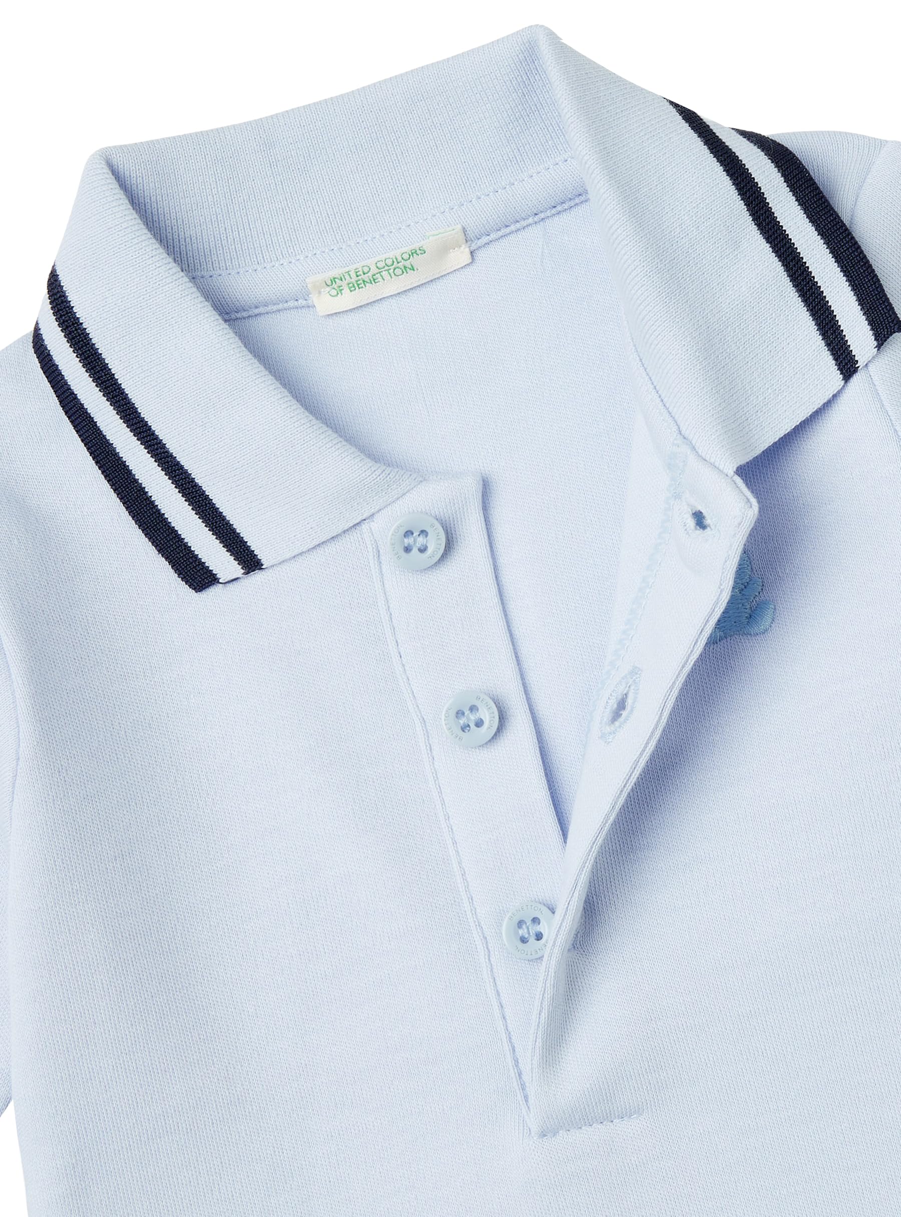 Benetton 3cdiab00f Body Neonato Manica Lunga Cotone Bianco