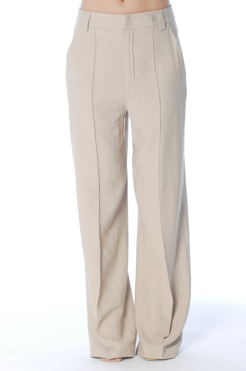 Dondup Abby DP883 IF0049D Pantaloni Lievito Wide Leg Donna