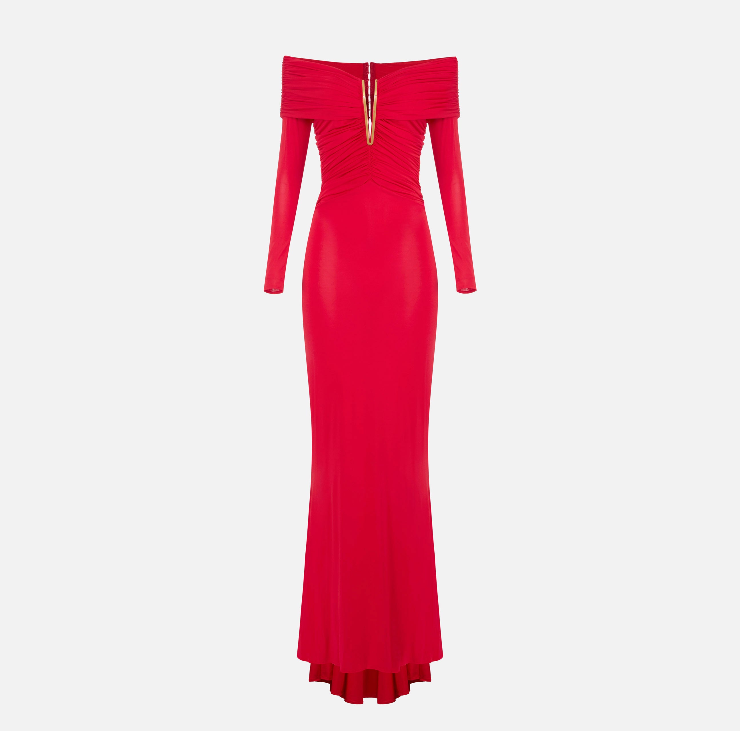 Elisabetta Franchi Red Carpet ABR2667E2 abito donna rosso jersey