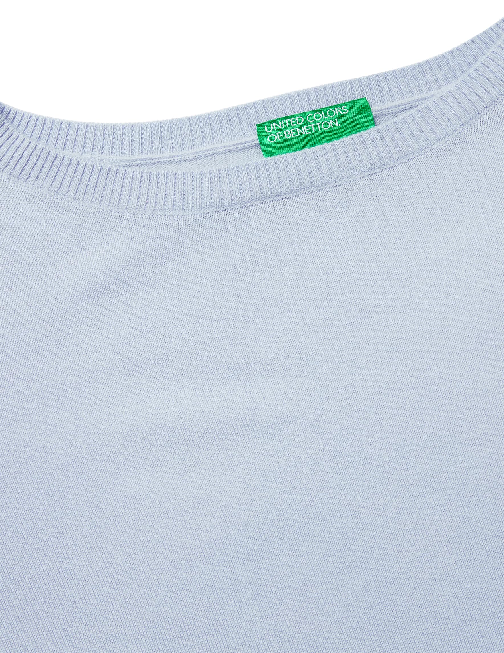 Benetton Maglieria G/C Maglia Donna Lana Extrafine Bicolor
