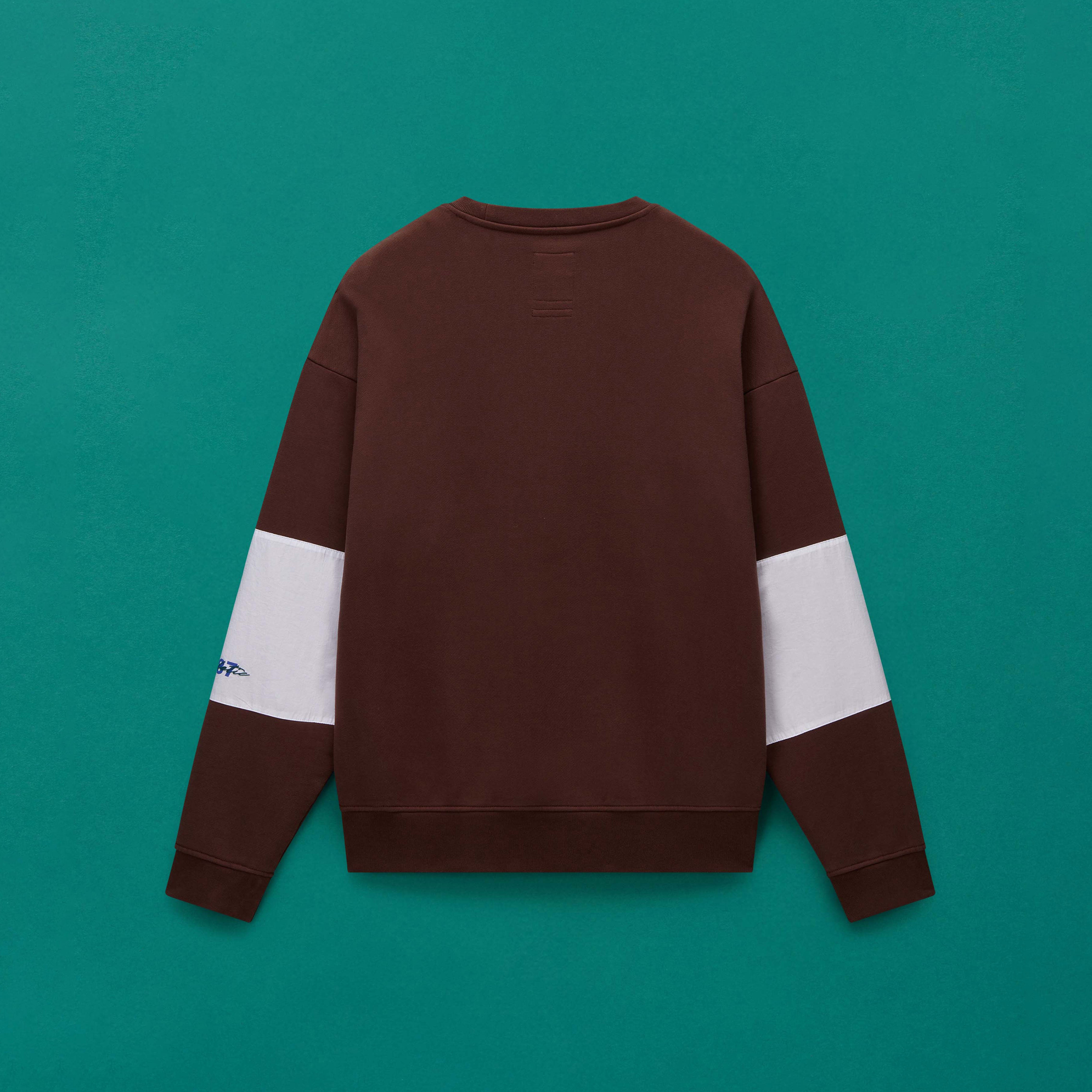 Martine Rose Lamont felpa marrone oversize cotone