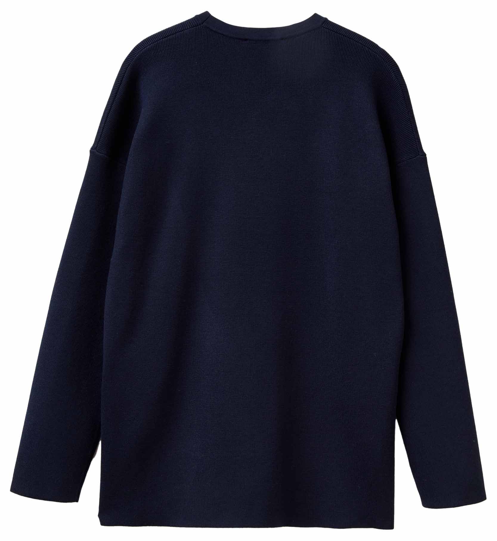 Benetton 17q3d10f9 Maglia Donna Girocollo Blu XS