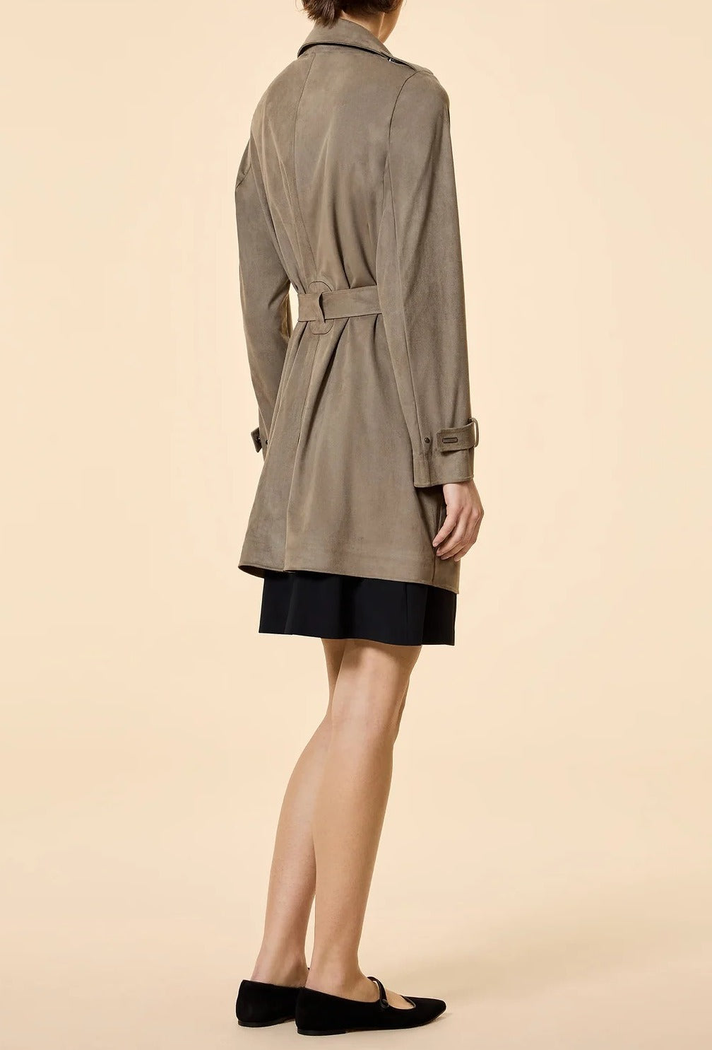 RRD Nabucco 26514 trench donna tobacco ecosuede
