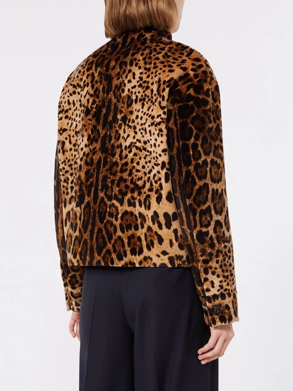 Max Mara Studio Edro MSTEDRO001 Giacca Donna Marrone Leo Velluto