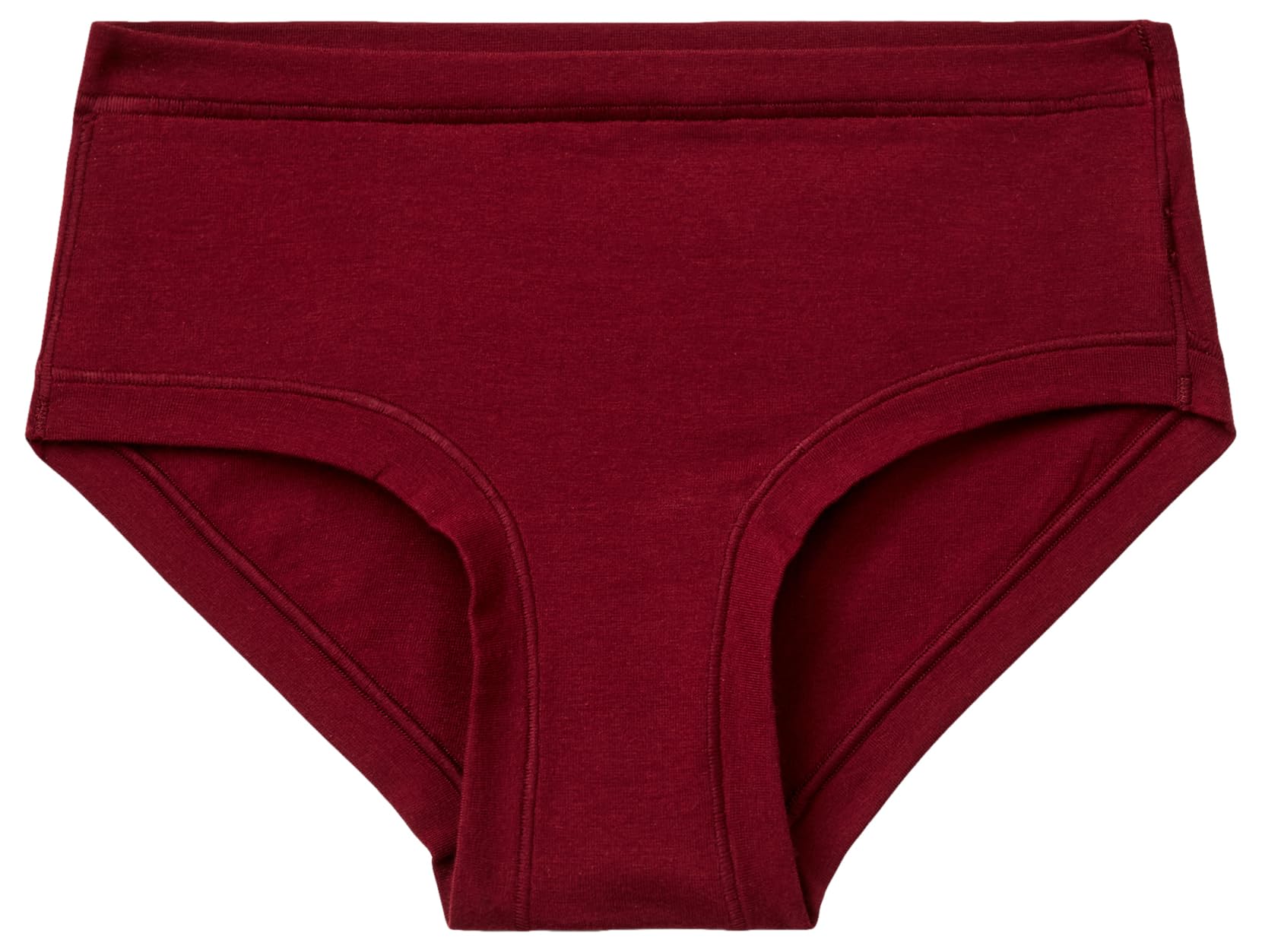 Benetton Slip Donna Fianco Alto Rosso Jersey Elastico