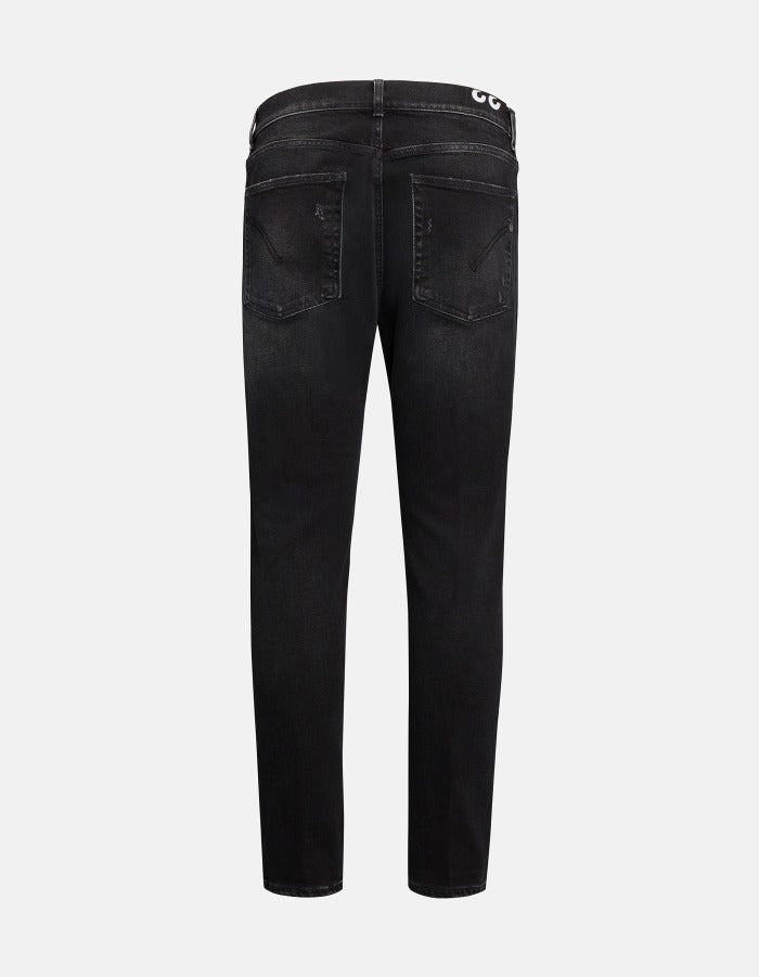 Dondup UP576 DS0369U Jeans Uomo Nero Carrot Slim
