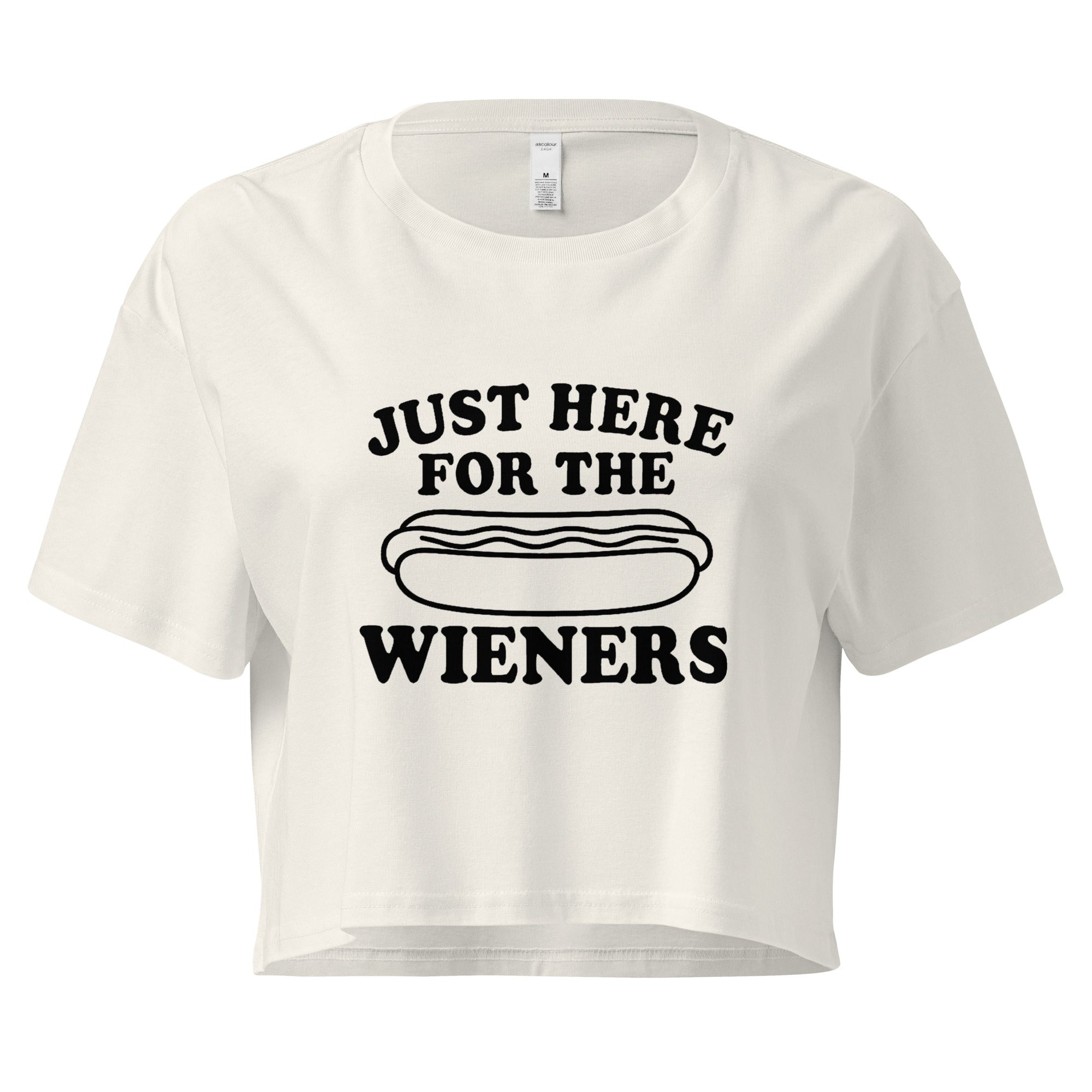 Pure Trash Womens T-Shirts Wieners crop top donna cotone