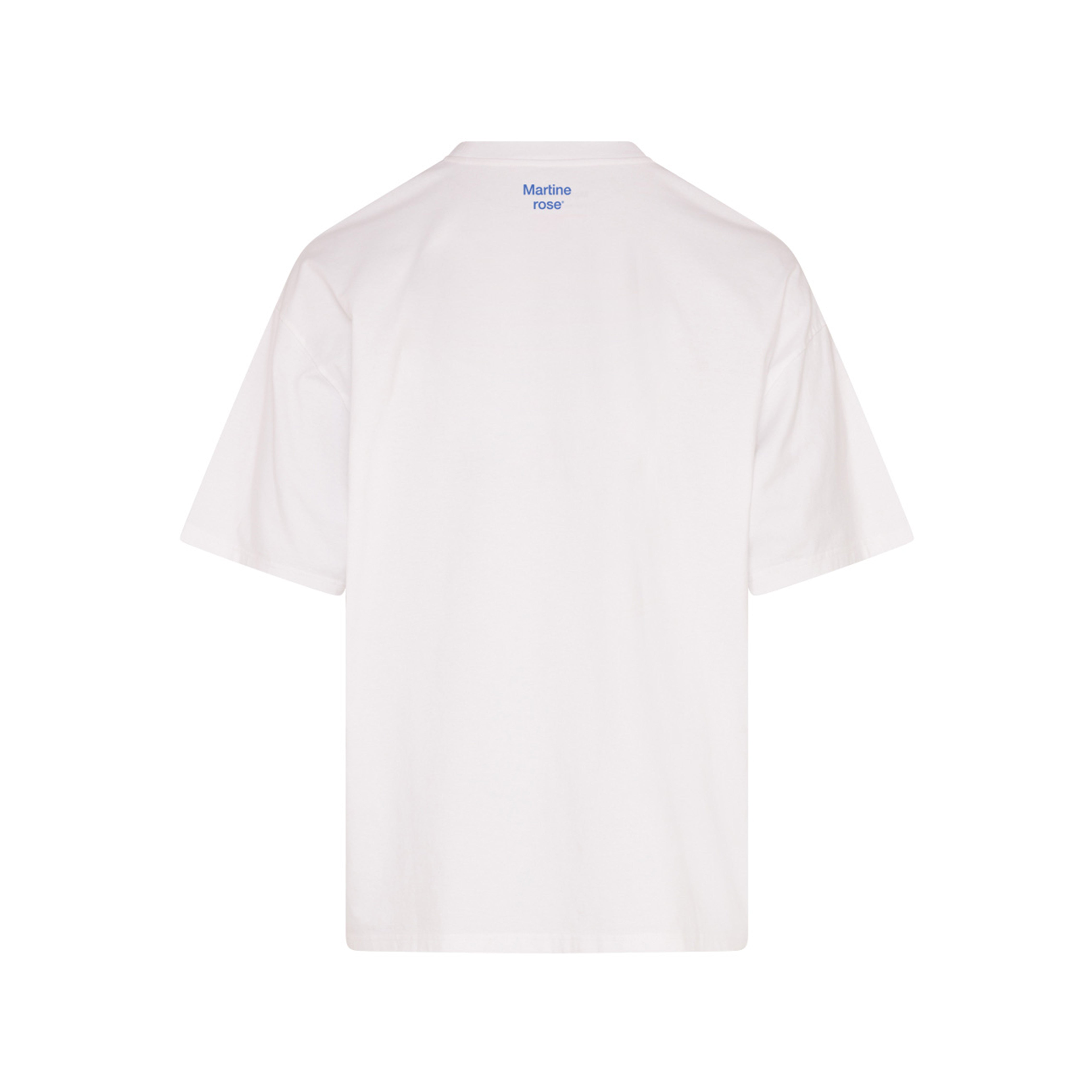 Martine Rose Oversized T-Shirt bianca cotone grafica stampata