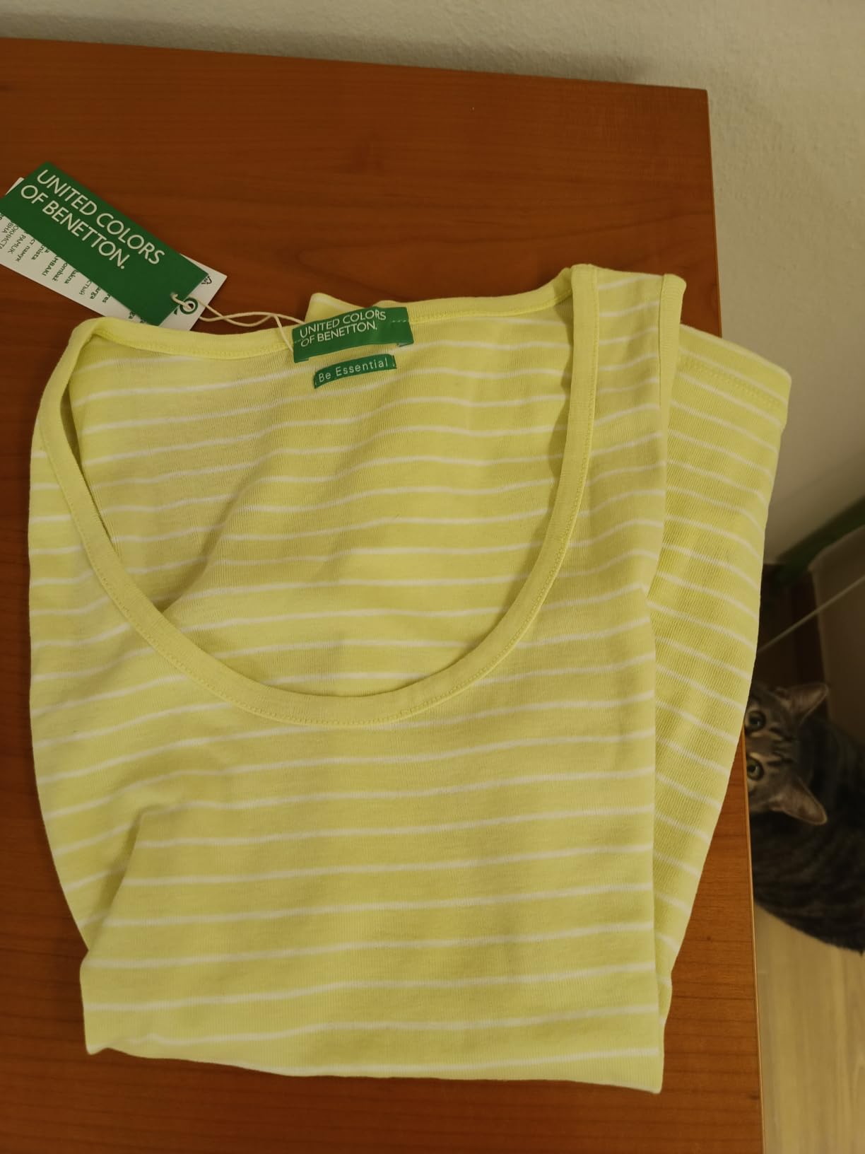 Benetton Canotta Costina Rigata Slim Fit Donna